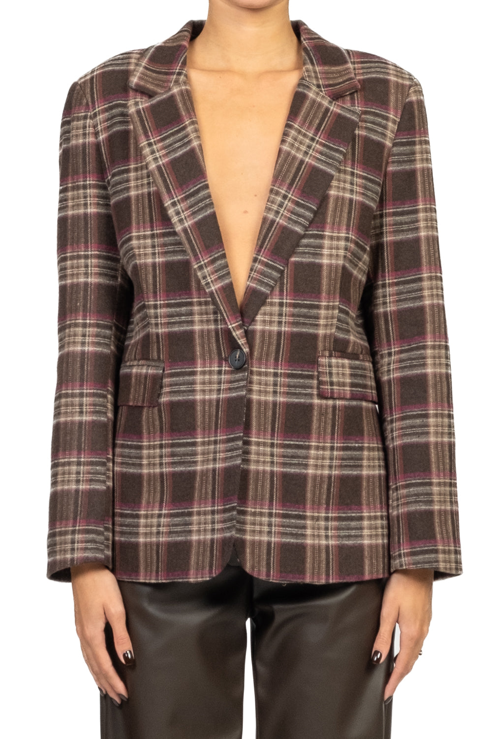 Tensione In - Giacca check un bottone Art. 26B1460