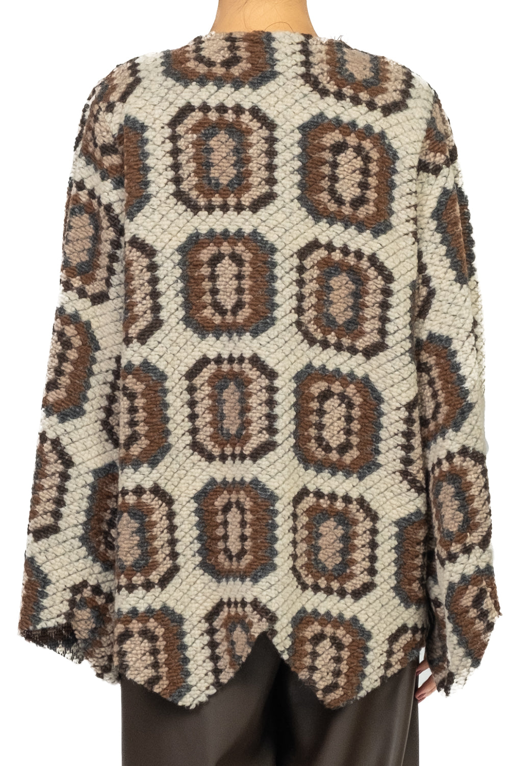 Vicolo - Caban sfrangiato fantasia Art. TF1981