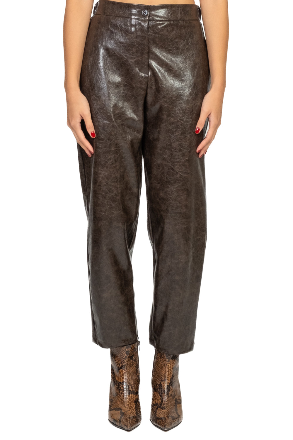 Vicolo - Pantalone ecopelle carrot Art. TF1942