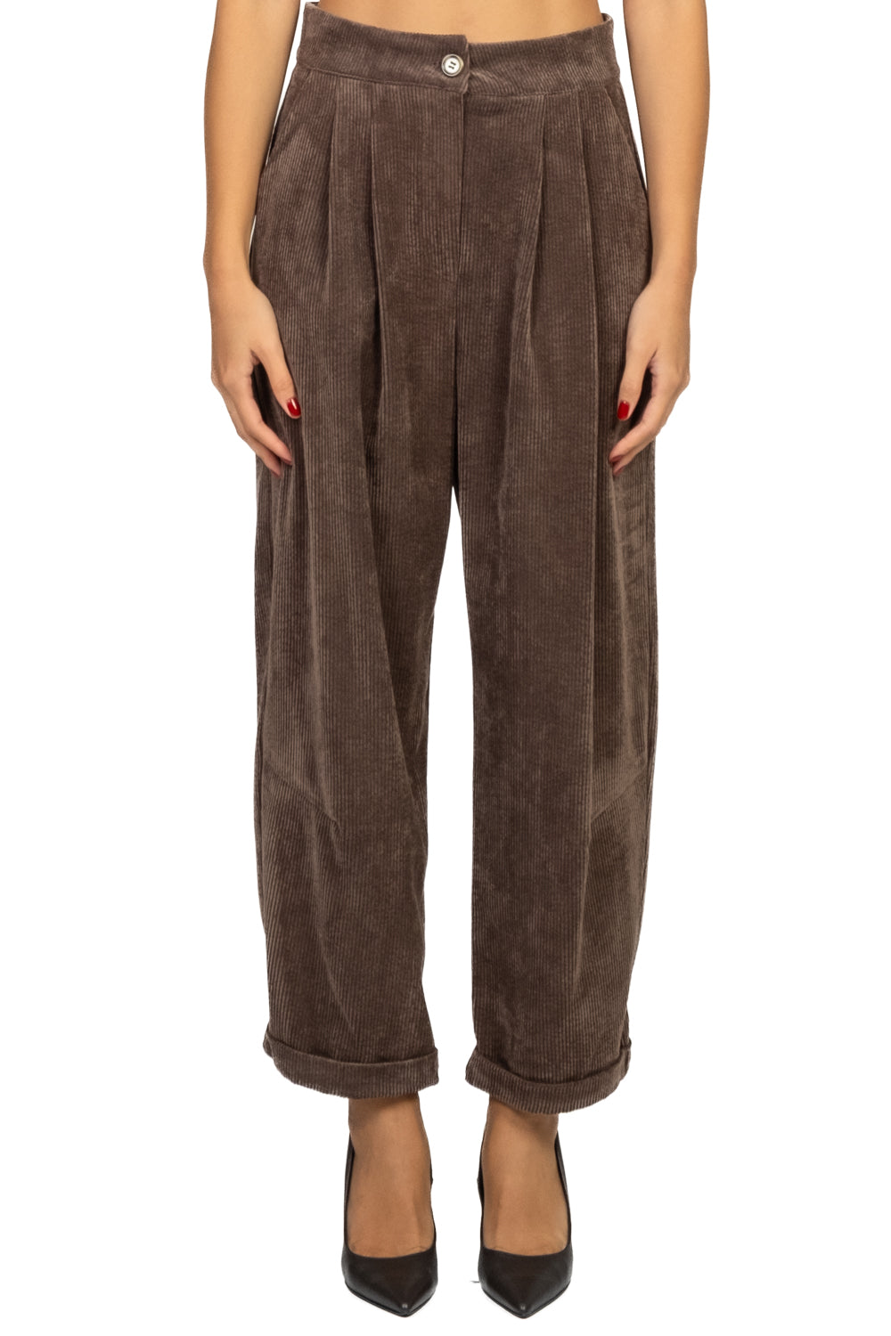 Vicolo - Pantalone baggy velluto coste Art. TF2026