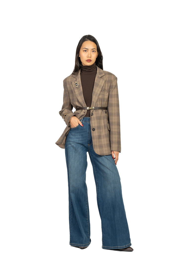 Tensione In - Giacca over galles doppia chiusura Art. W25J966