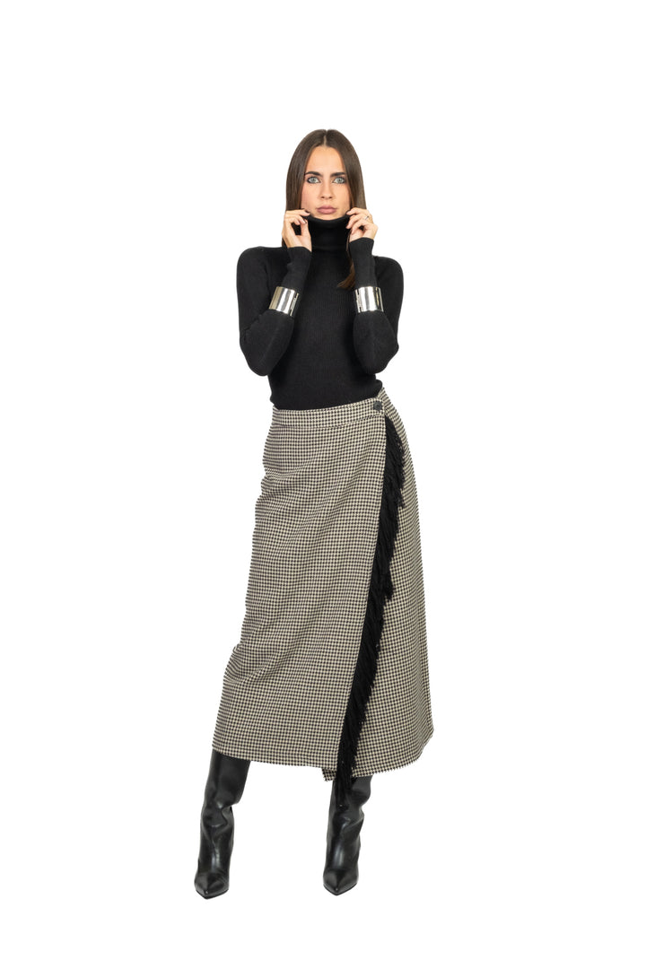 Vicolo - Maglia costine collo alto Art. 77314F