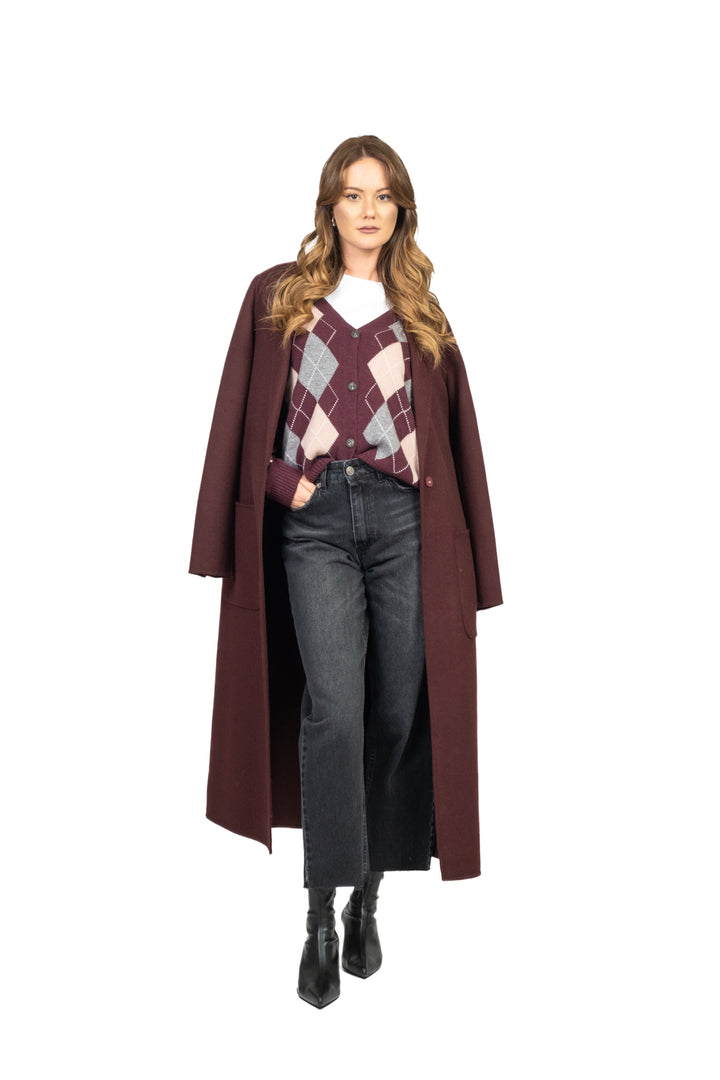 Tensione In - Cardigan a rombi Art. D82038