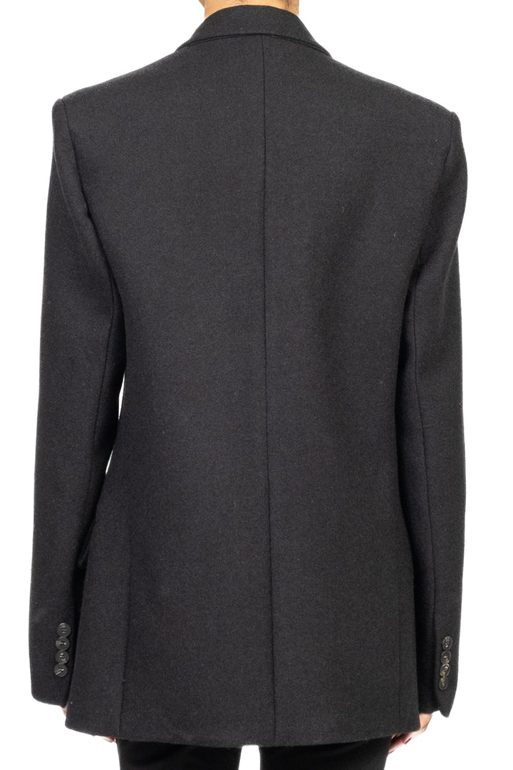 Tensione In - Giacca in panno doppio petto con spilla Art. W25J999