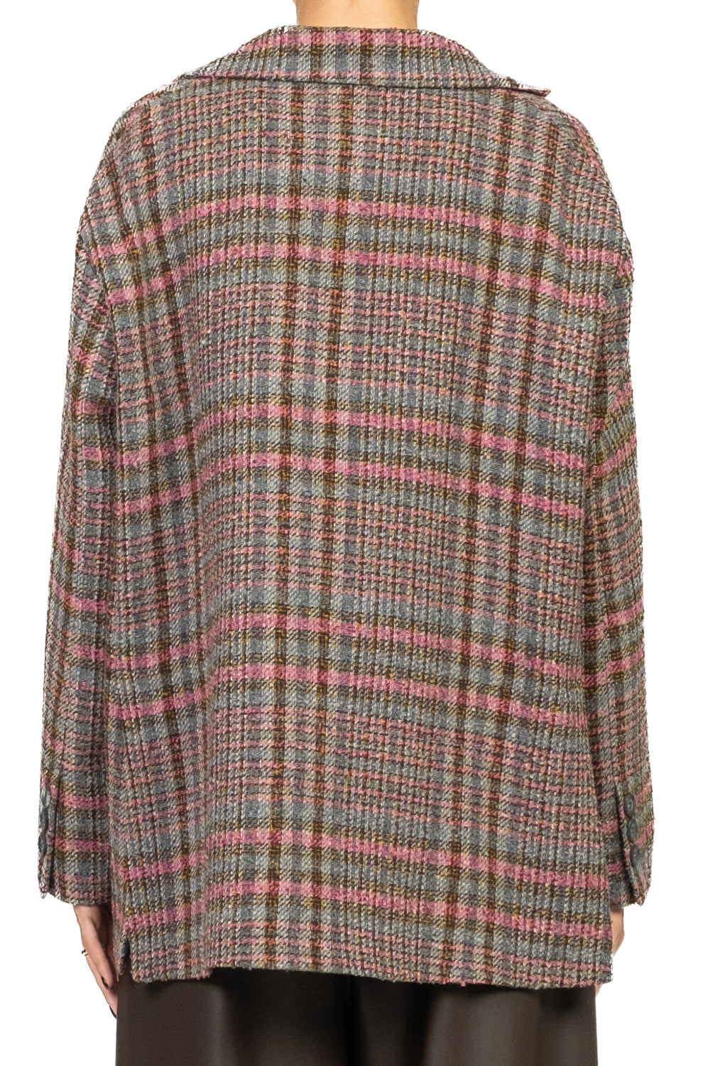 Tensione In - Giacca over check con spille Art. 26B1392