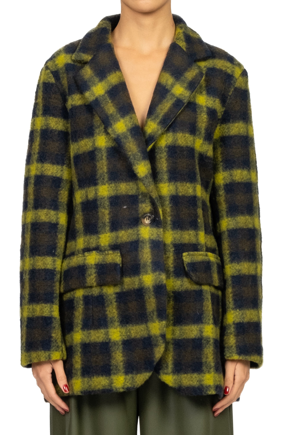 Have One - Giacca cappotto quadri Art. KJK-P106