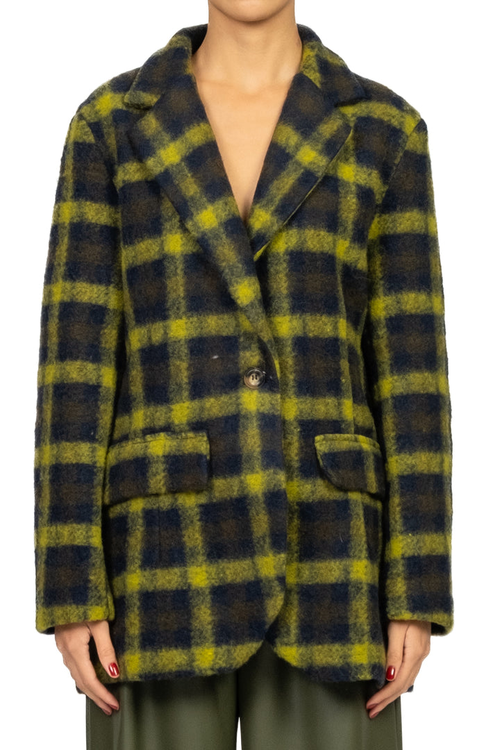 Have One - Giacca cappotto quadri Art. KJK-P106