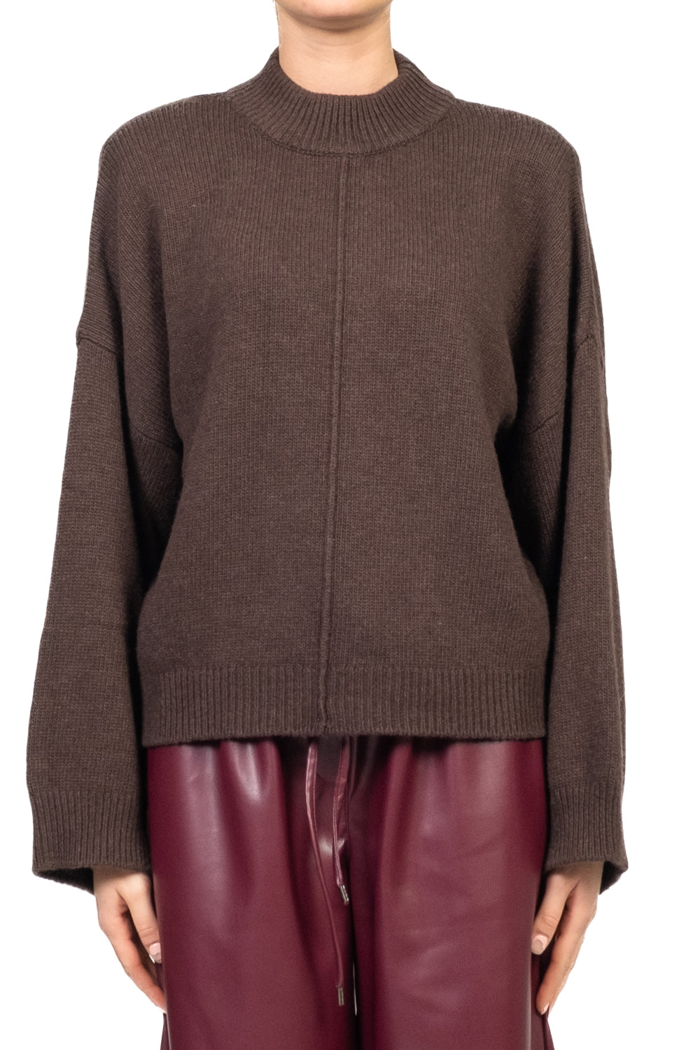 Vicolo - Maglia spalline cucitura frontale Art. 55193F