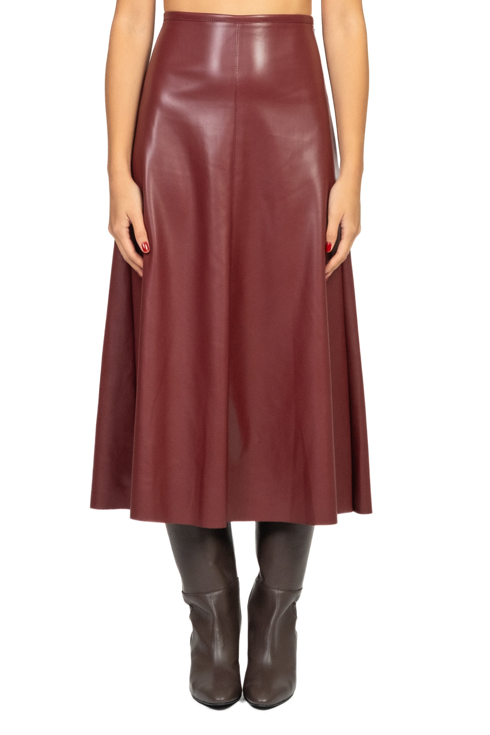 Tensione In - Gonna trapezio ecopelle Art. 122154-25