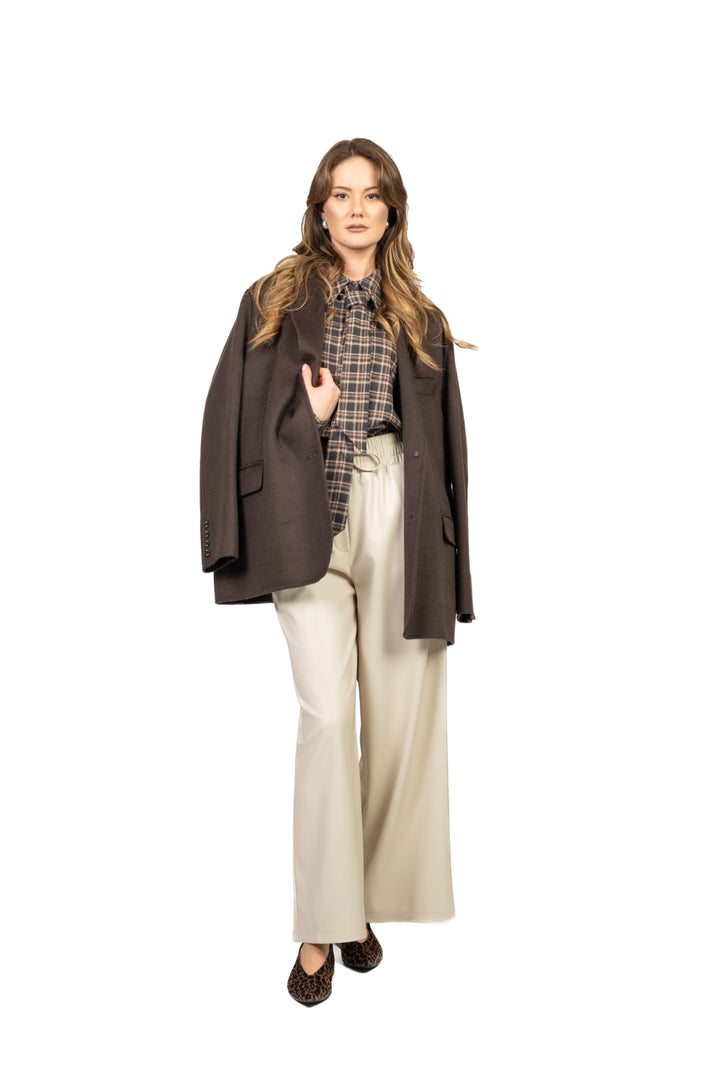 Tensione In - Camicia flanella check con fiocco Art. 26C1376