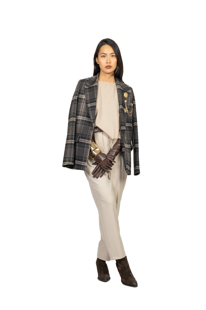 Tensione In - Blusa misto lana con frange Art. VX1228