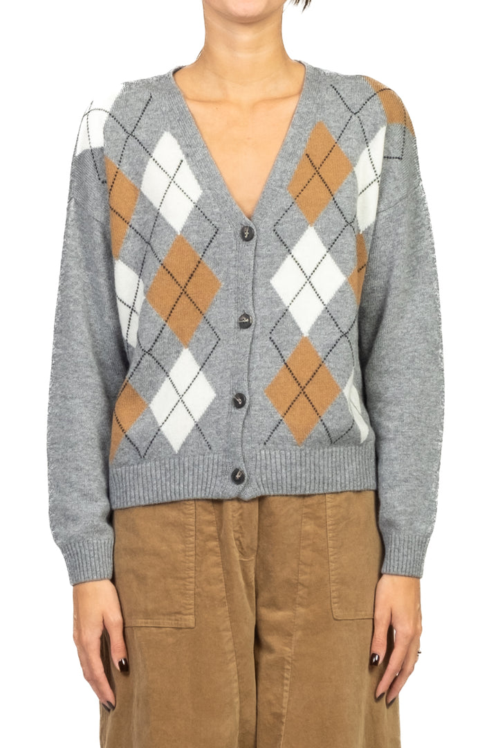 Tensione In - Cardigan a rombi Art. D82038