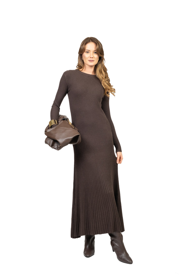 Vicolo - Abito in maglia lungo a coste Art. 22084F