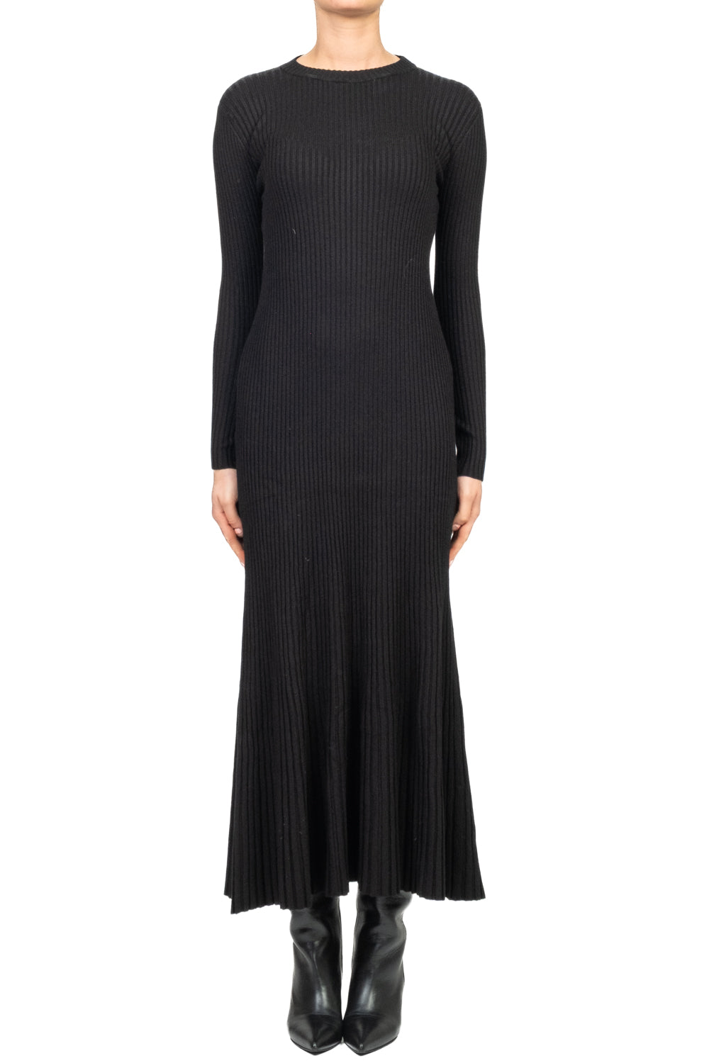 Vicolo - Abito in maglia lungo a coste Art. 22084F