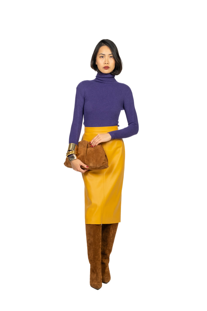 Vicolo - Maglia costine collo alto Art. 77314F