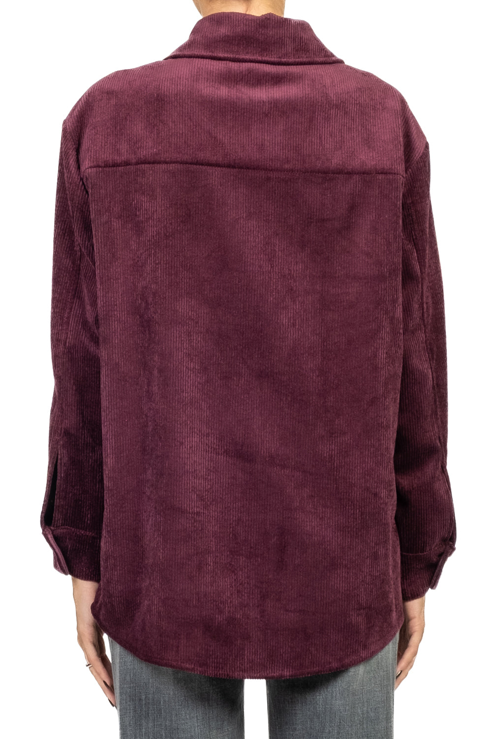 Vicolo - Camicia velluto coste con taschini Art. TF2007