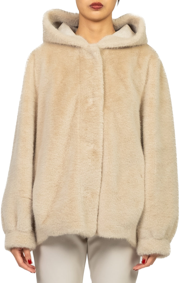 Have One - Giacca pelliccia con cappuccio Art. KDY-P034