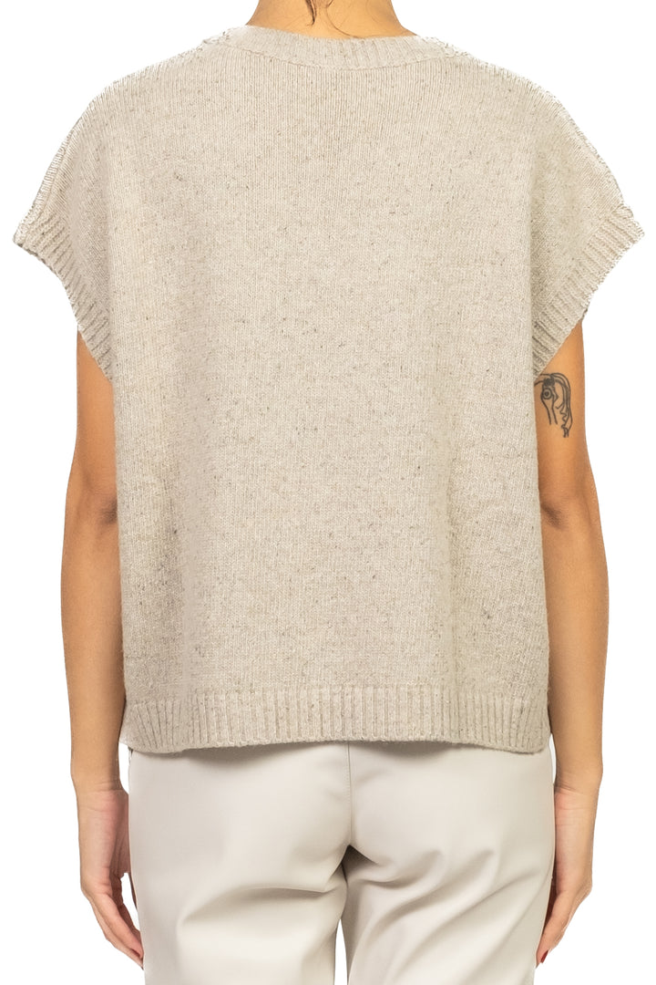 Tensione In - Gilet con applicazioni Art. D82018