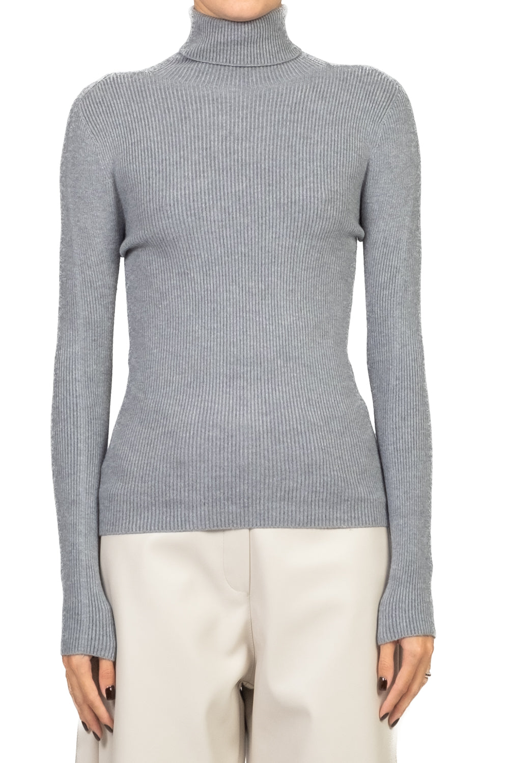 Vicolo - Maglia costine collo alto Art. 77314F