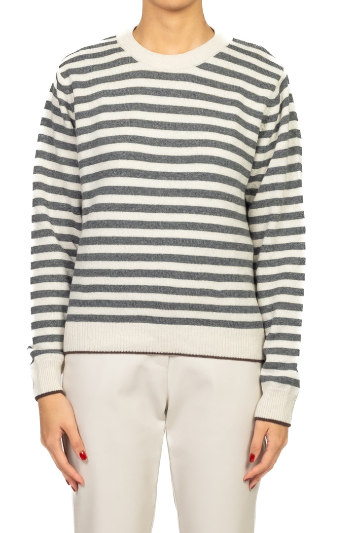 Tensione In - Maglia girocollo rigata Art. D82001