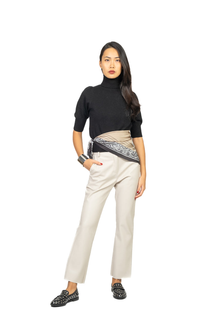 Tensione In - Pantalone trombetta ecopelle Art. 222128-25