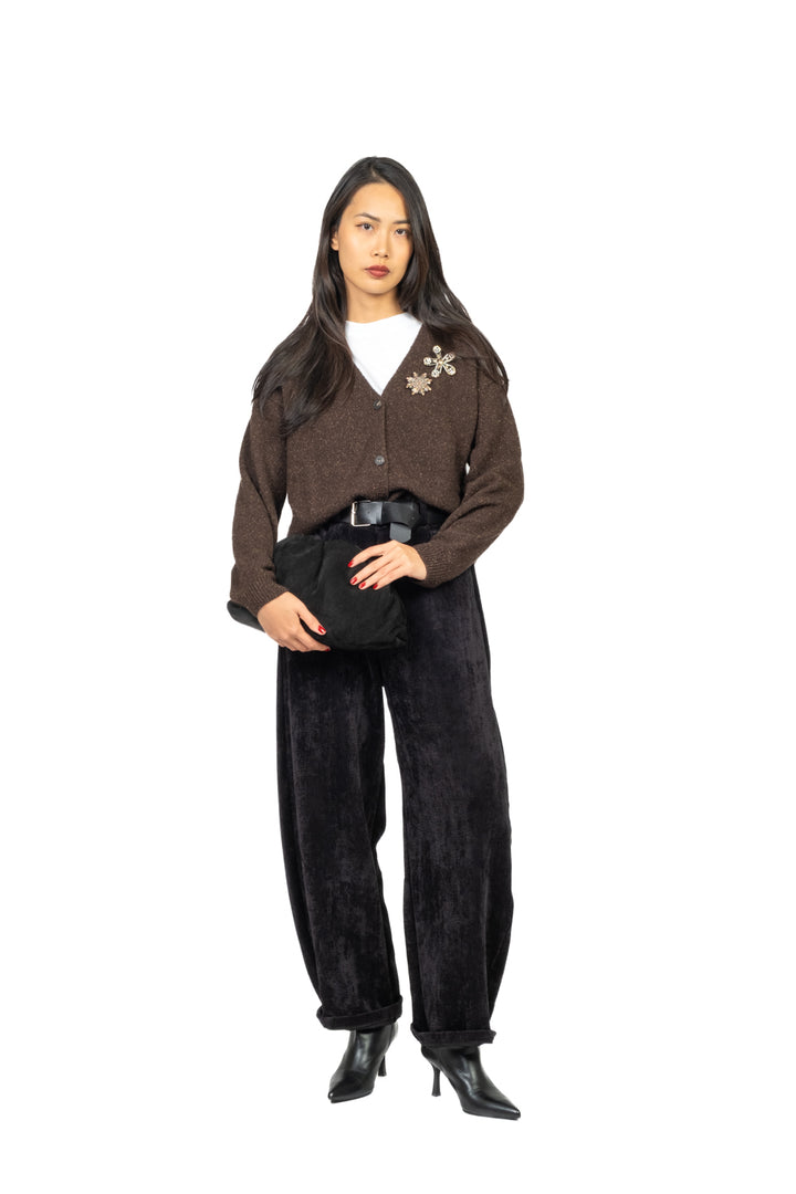 Vicolo - Pantalone barrel velluto a coste Art. TF2015