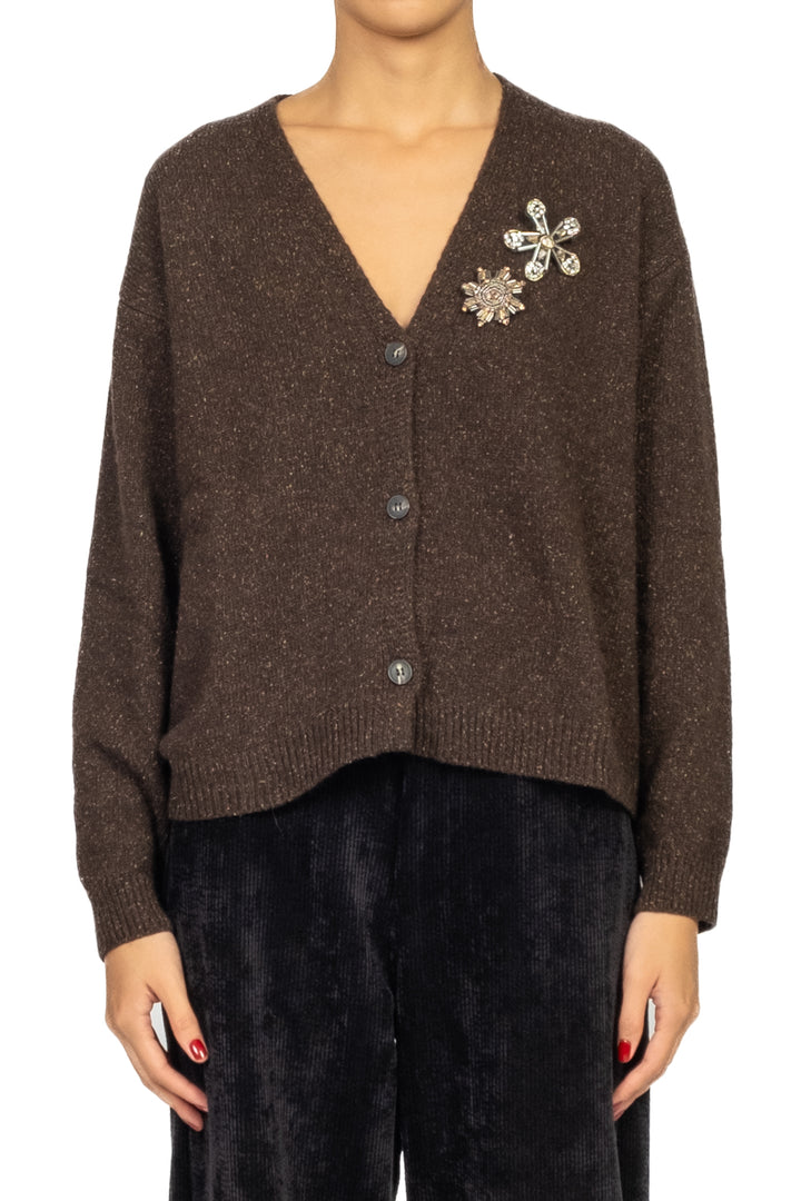 Tensione In - Cardigan con applicazioni Art. D82046