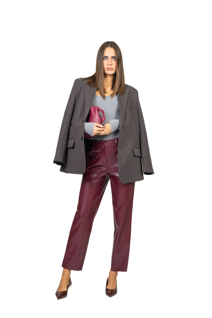 Vicolo - Maglia costine scollo tondo Art. 77316F