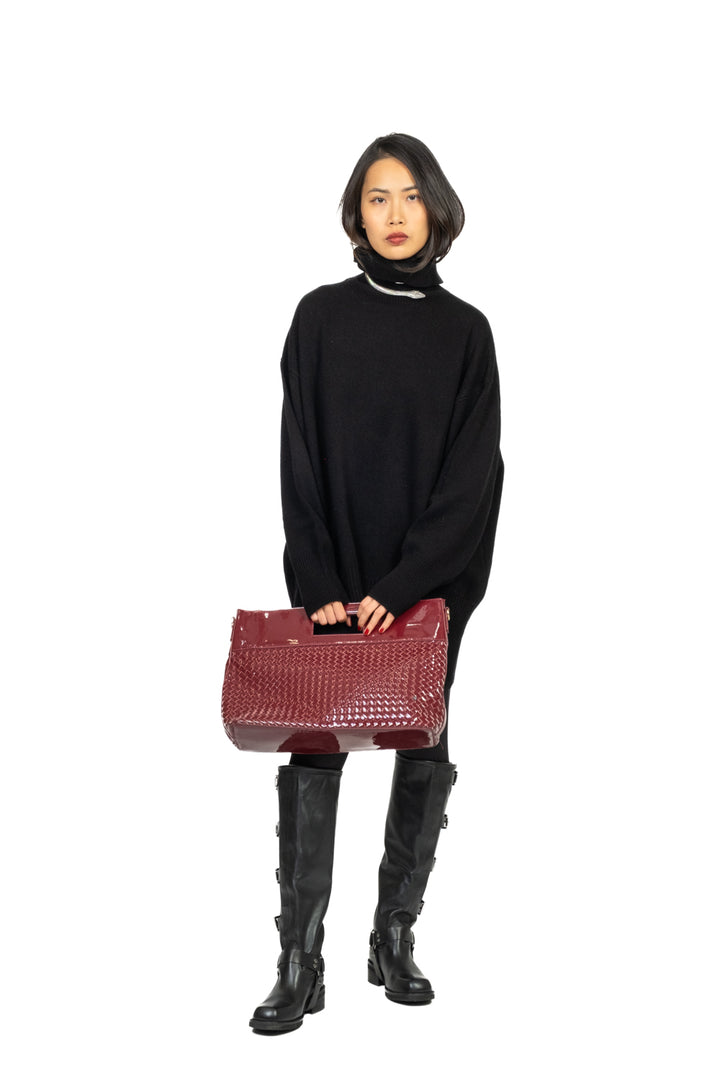 Tensione In - Maglia over con collo alto Art. WL773AI25