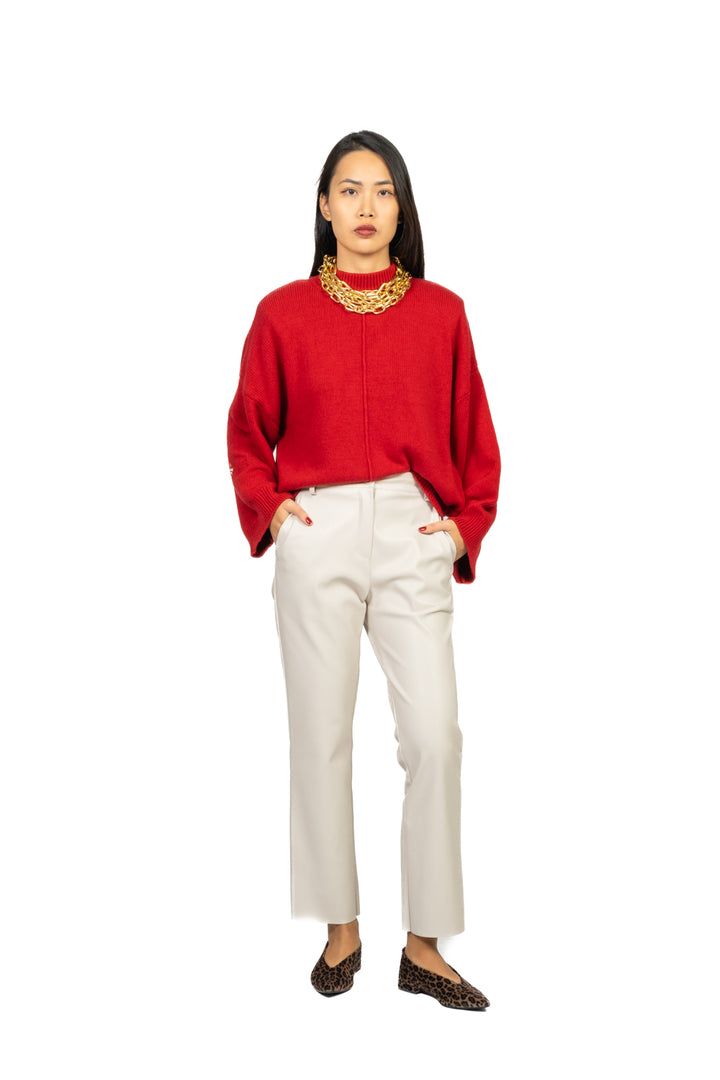 Vicolo - Maglia spalline cucitura frontale Art. 55193F