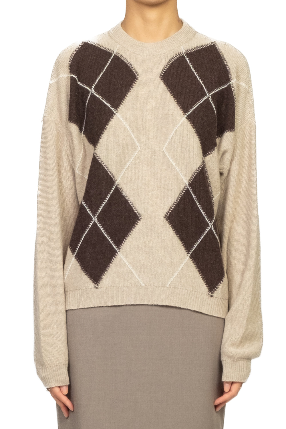 Vicolo - Maglia rombi girocollo Art. 77344F