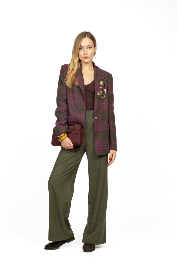 Vicolo - Giacca check con spille Art. TF2086