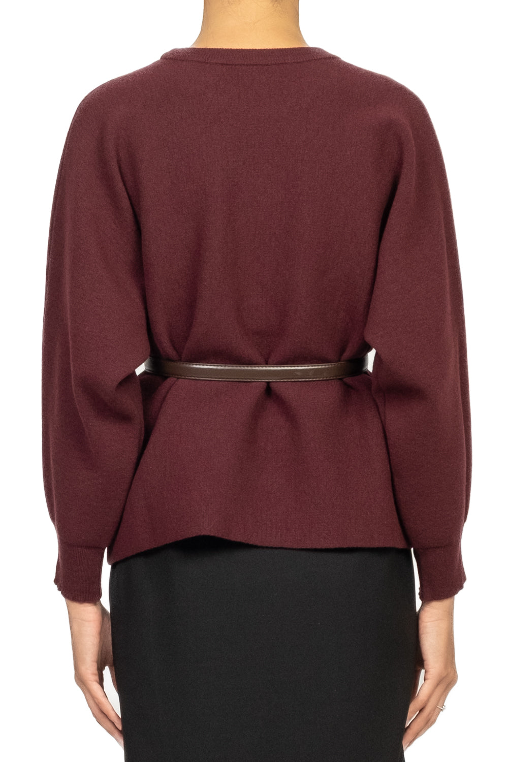 Vicolo - Maglia manica palloncino con cintura Art. 22207F