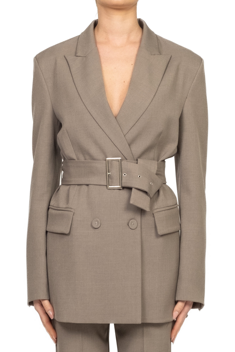 Vicolo - Giacca doppio petto con cintura Art. TF2043