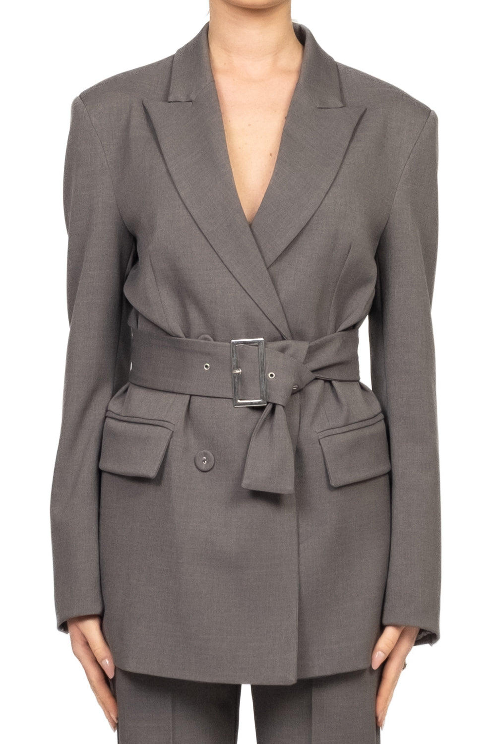 Vicolo - Giacca doppio petto con cintura Art. TF2043