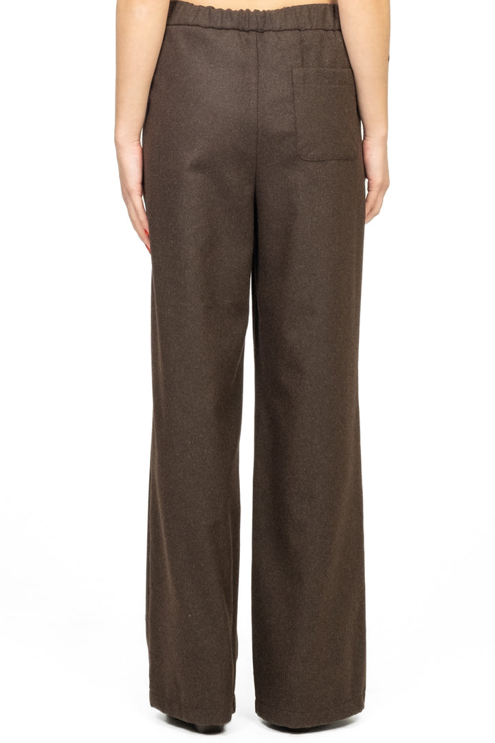 Vicolo - Pantalone palazzo flanella con elastico Art. TF1999