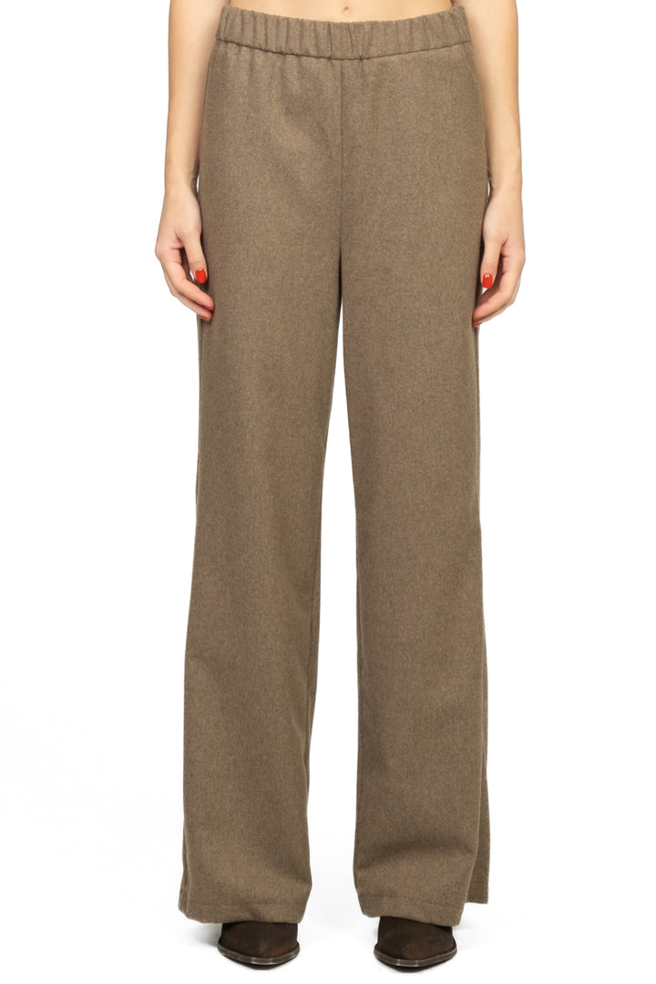 Vicolo - Pantalone palazzo flanella con elastico Art. TF1999