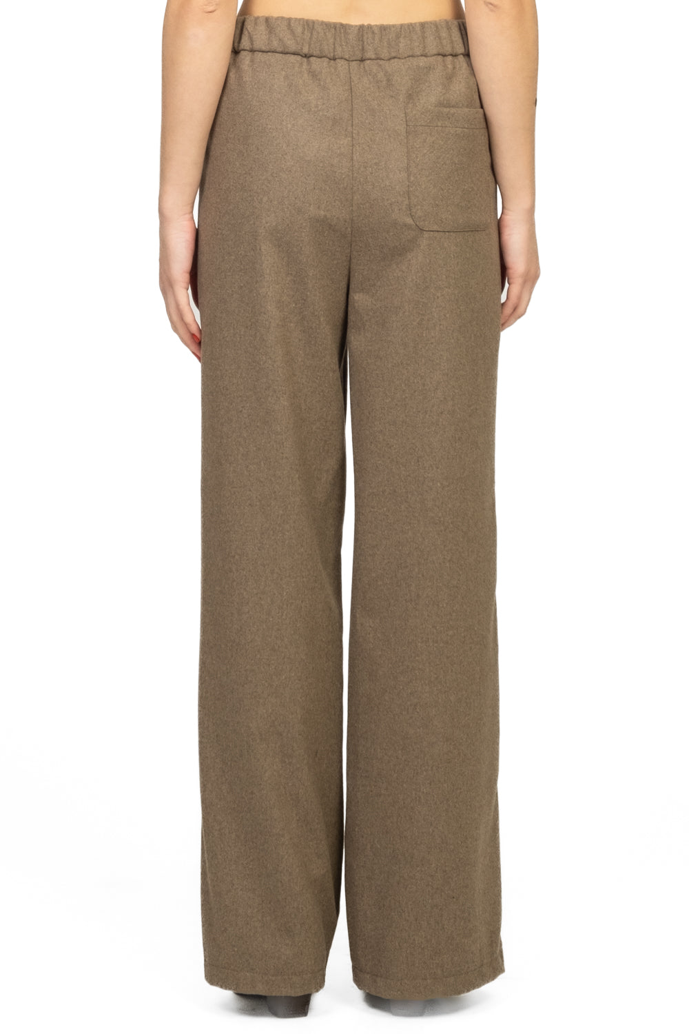 Vicolo - Pantalone palazzo flanella con elastico Art. TF1999