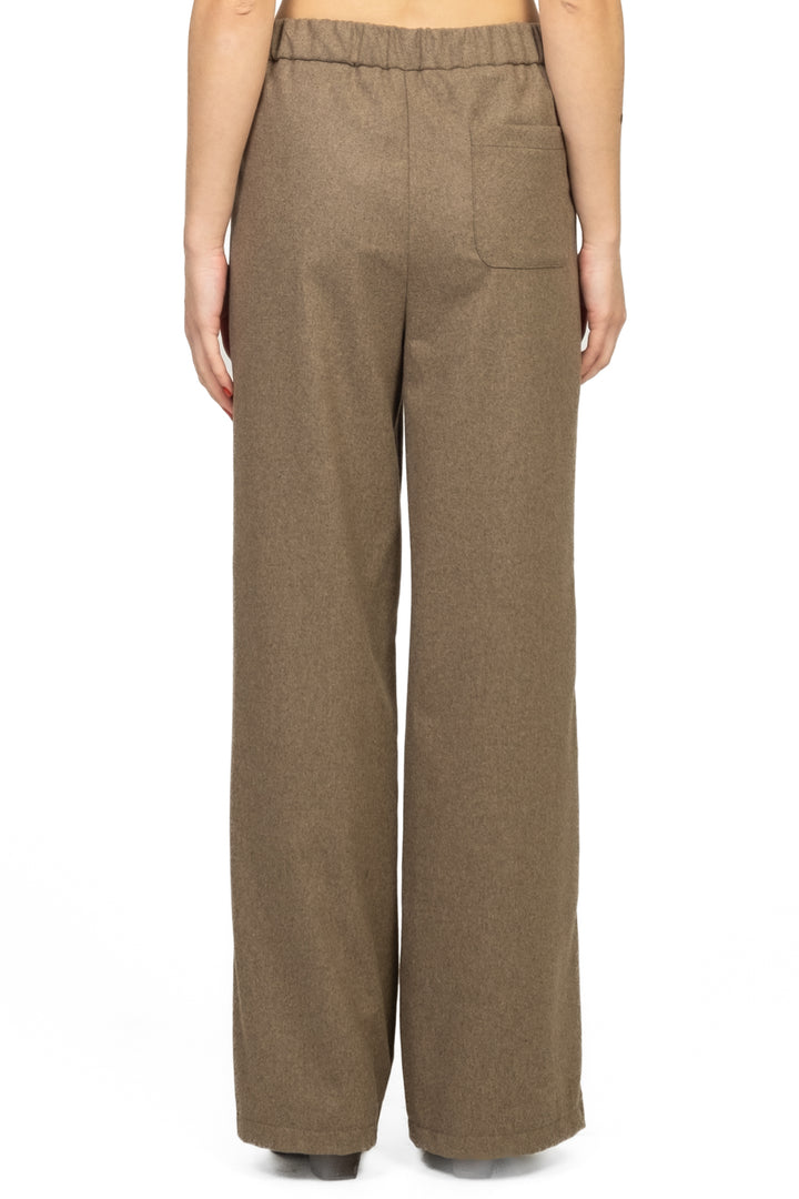 Vicolo - Pantalone palazzo flanella con elastico Art. TF1999