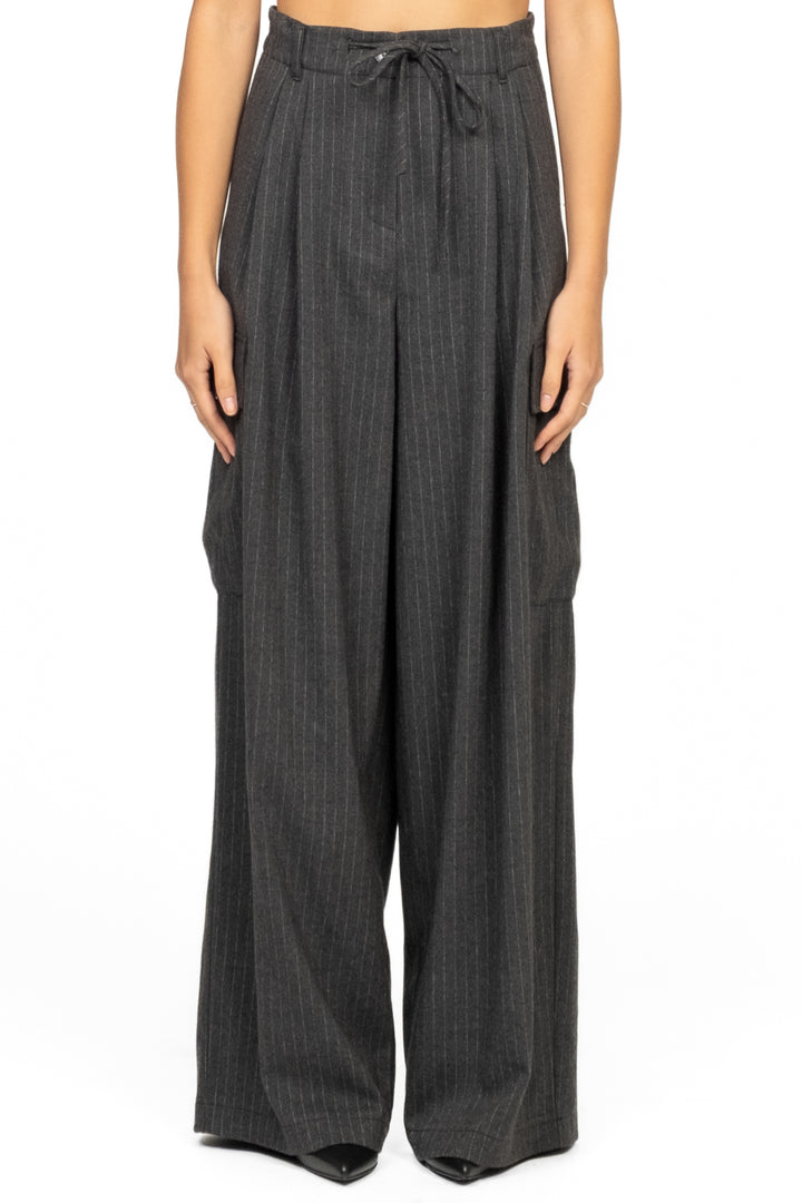 Vicolo - Pantalone cargo gessato Art. TF1986