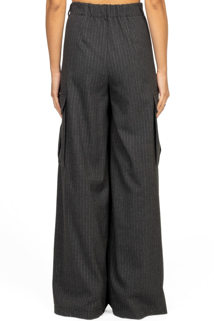 Vicolo - Pantalone cargo gessato Art. TF1986