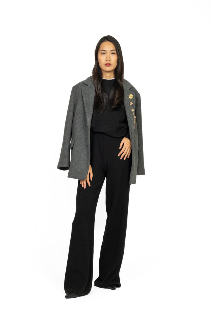 Vicolo - Pantalone in maglia a palazzo Art. 22107F