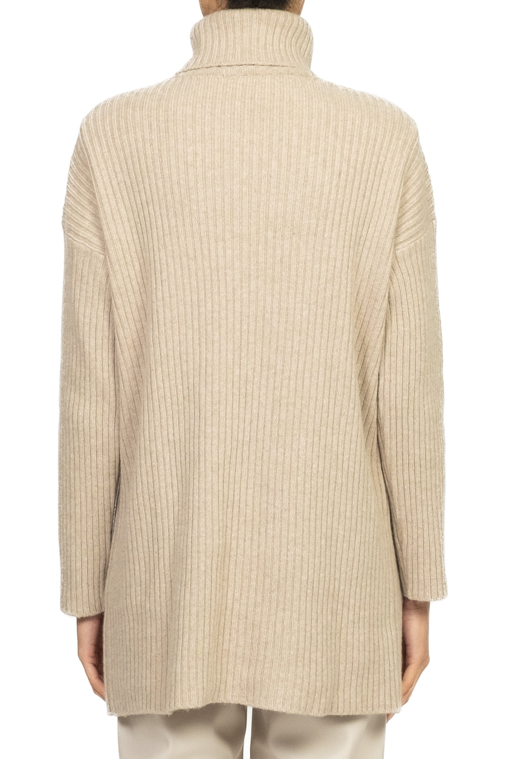 Vicolo - Maglia collo alto con spalline a coste Art. 77317F