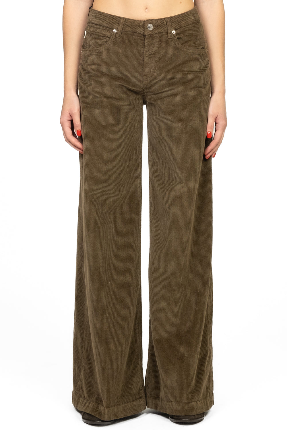 Vicolo - Pantalone palazzo velluto coste MADISON Art. DF5323