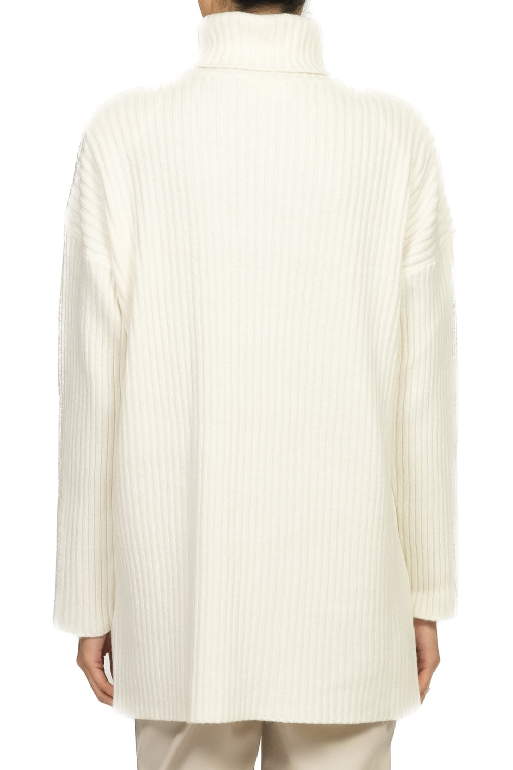 Vicolo - Maglia collo alto con spalline a coste Art. 77317F