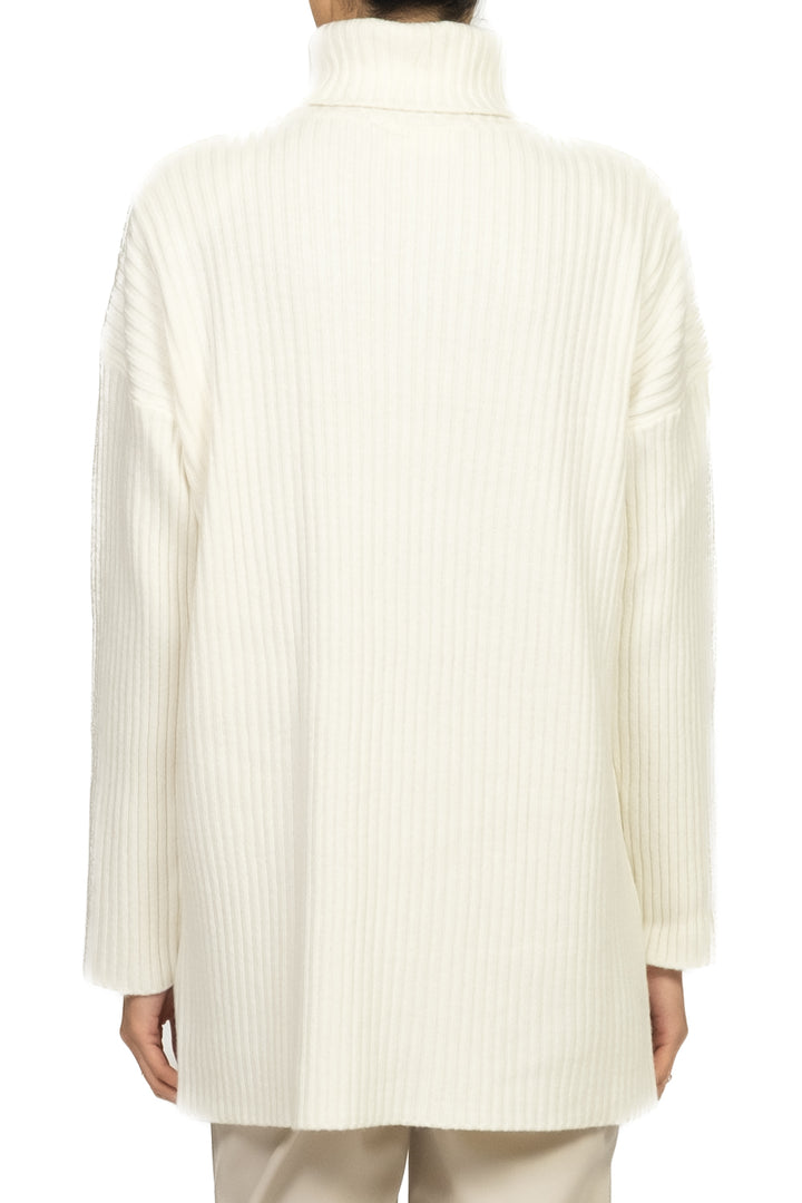 Vicolo - Maglia collo alto con spalline a coste Art. 77317F