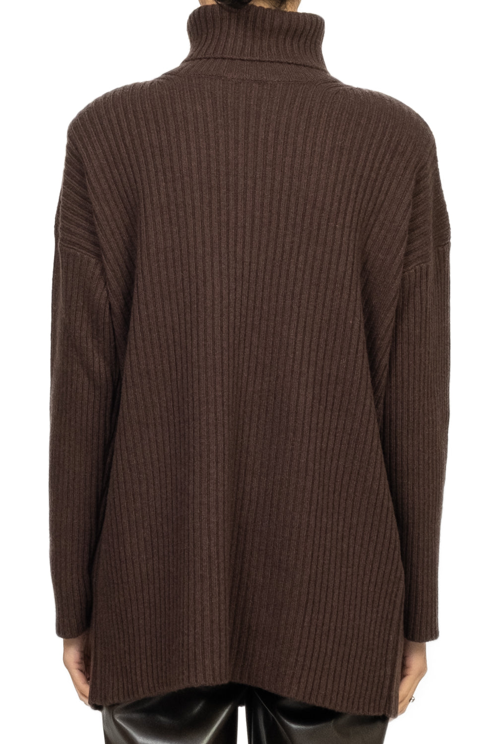 Vicolo - Maglia collo alto con spalline a coste Art. 77317F