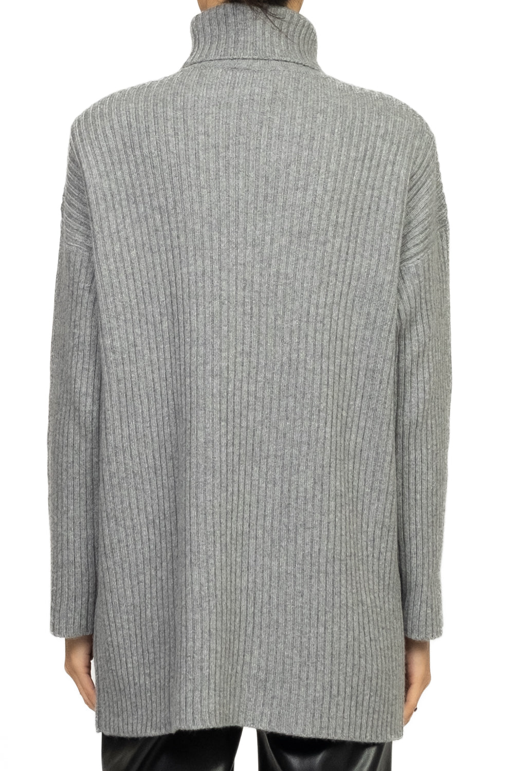 Vicolo - Maglia collo alto con spalline a coste Art. 77317F