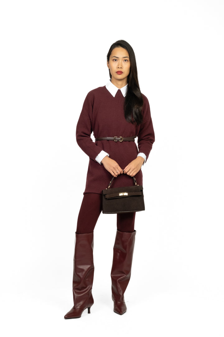 Vicolo - Maglia lunga con cintura Art. 22208F