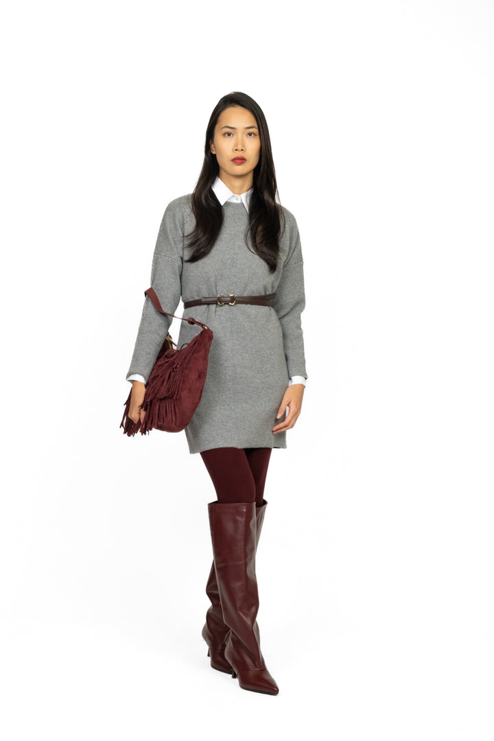 Vicolo - Maglia lunga con cintura Art. 22208F